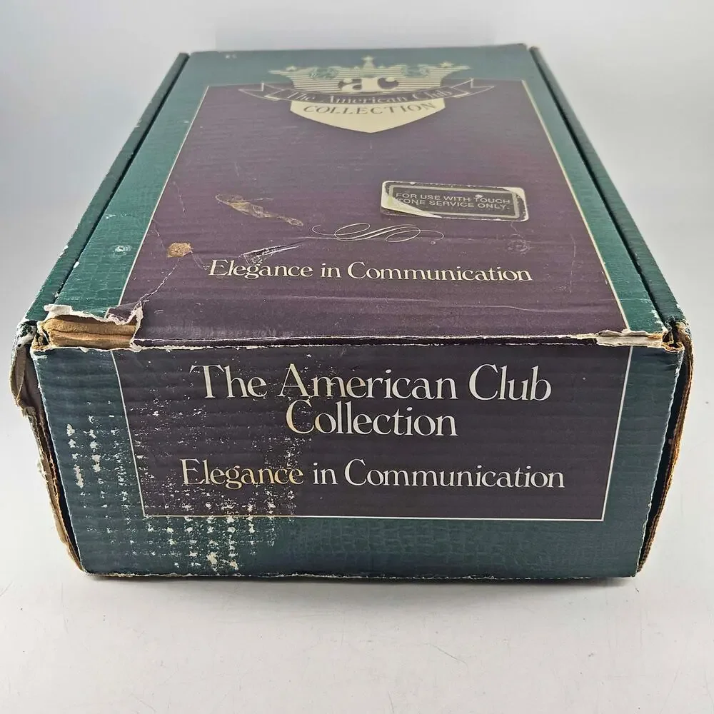 Northern Telecom Contempra The American Club alligator leather oak telephone